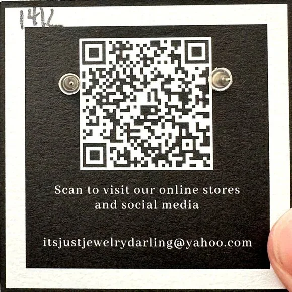 Womens Earrings 14K Yellow Gold Mother of Pearl Bead Pierced Gift Idea for Her - Picture 5 of 5